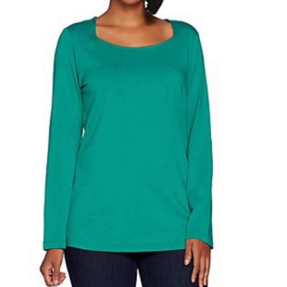 Susan Graver modern essentials cotton modal top